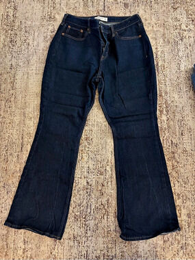 Abercrombie & Fitch Curve Love Mid Rise Bootcut Jean Jeans Blue Waist 29